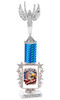 Patriotic theme trophy.  Great trophy for all of your patriotic themed events!  Height starts at 14" tall