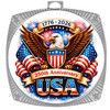 Patriotic-USA medal available in gold, silver or bronze. Great for your patriotic events, Patriotic themed pageants, 4th of July cookout events and more.  