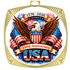Patriotic-USA medal available in gold, silver or bronze. Great for your patriotic events, Patriotic themed pageants, 4th of July cookout events and more.  