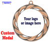 Bronze Custom medal.  Upload your logo, art work or text for a unique medal great for any event!