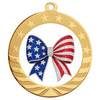 Patriotic-USA medal available in gold, silver or bronze. Great for your patriotic events, Patriotic themed pageants, 4th of July cookout events and more.  