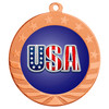 Patriotic-USA medal available in gold, silver or bronze. Great for your patriotic events, Patriotic themed pageants, 4th of July cookout events and more.  