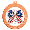 Patriotic-USA medal available in gold, silver or bronze. Great for your patriotic events, Patriotic themed pageants, 4th of July cookout events and more.  