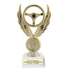 Automotive trophy.  Great trophy for car shows, contests, car guys and more.  Choice of base.    6" to 8" tall trophy