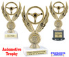 Automotive trophy.  Great trophy for car shows, contests, car guys and more.  Choice of base.    6" to 8" tall trophy