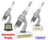 Automotive trophy.  Great trophy for car shows, contests, car guys and more.  Choice of base.    6" to 8" tall trophy