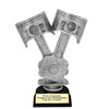 Automotive trophy.  Great trophy for car shows, contests, car guys and more.  Choice of base.    6" to 8" tall trophy