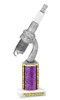 Automotive trophy.  Great trophy for car shows, contests, car guys and more.  Choice of base, column color and trophy height