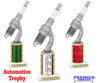 Automotive trophy.  Great trophy for car shows, contests, car guys and more.  Choice of base, column color and trophy height