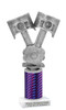 Automotive trophy.  Great trophy for car shows, contests, car guys and more.  Choice of base, column color and trophy height