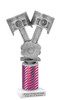 Automotive trophy.  Great trophy for car shows, contests, car guys and more.  Choice of base, column color and trophy height