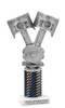 Automotive trophy.  Great trophy for car shows, contests, car guys and more.  Choice of base, column color and trophy height