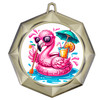 Cute, colorful medal with choice of gold, silver or bronze finish.  Free neck ribbon and engraved disc on back.  43573
