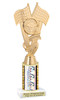 Automotive trophy.  Great trophy for car shows, contests, car guys and more.  Choice of base, column color and trophy height