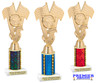 Automotive trophy.  Great trophy for car shows, contests, car guys and more.  Choice of base, column color and trophy height