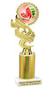 Watermelon theme trophy.   Great for your Watermelon Festivals, contests, activities and more  Choice of color and trophy height. 