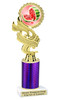 Watermelon theme trophy.   Great for your Watermelon Festivals, contests, activities and more  Choice of color and trophy height. 