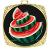 Watermelon medal with choice of medal finish.  Great for your themed pageants, festivals, eating or growing contests.  