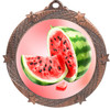 Watermelon medal with choice of medal finish.  Great for your themed pageants, festivals, eating or growing contests.  
