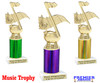 Great for your karaoke, singing contests, talent competitions and more!  Choice of color and trophy height. 