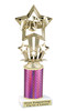 Great for your karaoke, singing contests, talent competitions and more!  Choice of color and trophy height. 