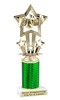 Great for your karaoke, singing contests, talent competitions and more!  Choice of color and trophy height. 