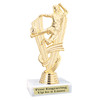 Female soccer figure on choice of base.  Great for your team or player.  7"- 9" tall depending on base