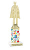 School theme column with choice of figure and trophy height.  Great for your BTS pageants, events and contests