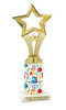 School theme column with choice of figure and trophy height.  Great for your BTS pageants, events and contests