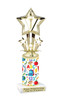 School theme column with choice of figure and trophy height.  Great for your BTS pageants, events and contests