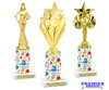 School theme column with choice of figure and trophy height.  Great for your BTS pageants, events and contests