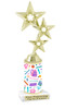 School theme column with choice of figure and trophy height.  Great for your BTS pageants, events and contests
