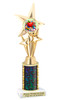 School theme trophy with choice of color and trophy height.  Great for your BTS pageants, events and contests