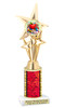 School theme trophy with choice of color and trophy height.  Great for your BTS pageants, events and contests