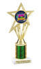 School theme trophy. Great for BTS events, pageants, contests or your students. Numerous trophy heights available.  Choice of column color