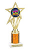 School theme trophy. Great for BTS events, pageants, contests or your students. Numerous trophy heights available.  Choice of column color