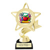 School theme trophy.  Great for BTS events, pageants, contests or your students.  6"- 8" tall depending on base
