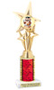 School theme trophy with choice of color and trophy height.  Great for your BTS pageants, events and contests