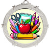 School - Back to School theme medal.  Great for Back to School events, pageants and more.  Includes free back of medal engraving and neck ribbon