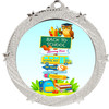 School - Back to School theme medal.  Great for Back to School events, pageants and more.  Includes free back of medal engraving and neck ribbon