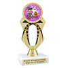 Too CUte to Spook trophy.  Great for your Halloween pageants, events, contests and more. 6.5" - 8.5" tall.  