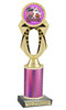 Too Cute to Spook trophy. Great for your Halloween pageants, events, contests and more Numerous trophy heights available.  Choice of column color