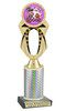 Too Cute to Spook trophy. Great for your Halloween pageants, events, contests and more Numerous trophy heights available.  Choice of column color