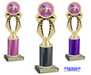 Too Cute to Spook trophy. Great for your Halloween pageants, events, contests and more Numerous trophy heights available.  Choice of column color