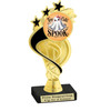 Too Cute to Spook trophy.  Great for your Halloween pageants, events, contests and more. 6.5" - 8.5" tall.  