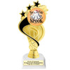 Too Cute to Spook trophy.  Great for your Halloween pageants, events, contests and more. 6.5" - 8.5" tall.  