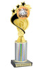 Too Cute to Spook trophy. Great for your Halloween pageants, events, contests and more Numerous trophy heights available.  Choice of column color