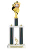 Too Cute to Spook trophy. Great for your Halloween pageants, events, contests and more Numerous trophy heights available. Choice of column color