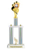 Too Cute to Spook trophy. Great for your Halloween pageants, events, contests and more Numerous trophy heights available. Choice of column color