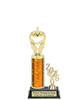 Halloween trophy. Great for your Halloween pageants, events, contests and more Numerous trophy heights available.  Choice of column color